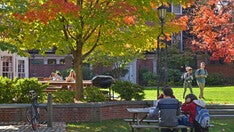 Campus on a sunny fall day